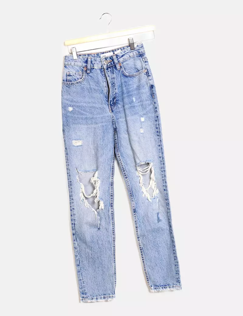 Zara Jeans denim causal ripped