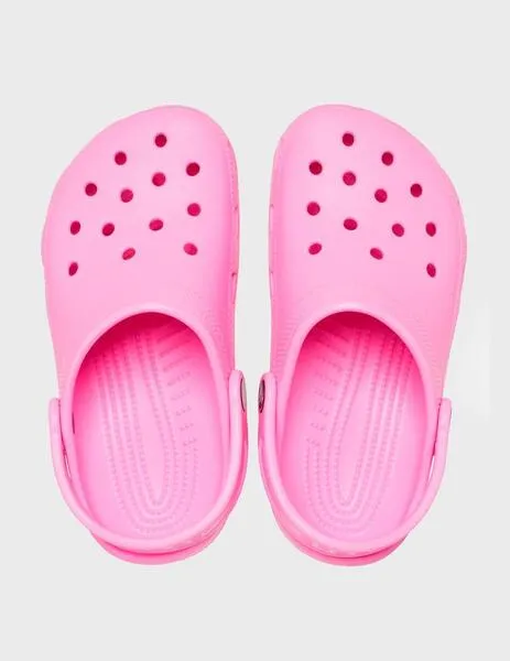 Zuecos Crocs Classic Clog rosa para mujer y niño